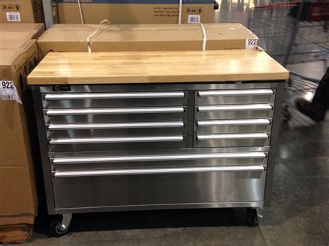 costco tool box stainless steel|Costco tool cabinet roll around.